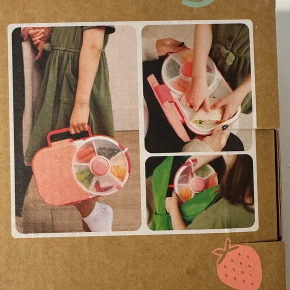 GoBe 2-in-1 Lunchbox with Snack Spinner - coral - Picture 2 of 3